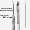 Circle Bevel Double-ended Nail Cuticle Pusher Tool Pre-polish Sandpaper Sheets