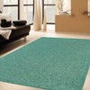 Ambiant Pet Friendly Solid Color Area Rug Teal, 2' x