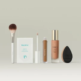 Tropic Skincare The Radiant Complexion Kit, Shade 8 (Medium-deep with warm undertones) / Refill (save £34.80)