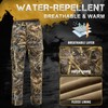 YEVHEV Hunting Pants for Men Camouflage Clothing Gear Windproof Fleece