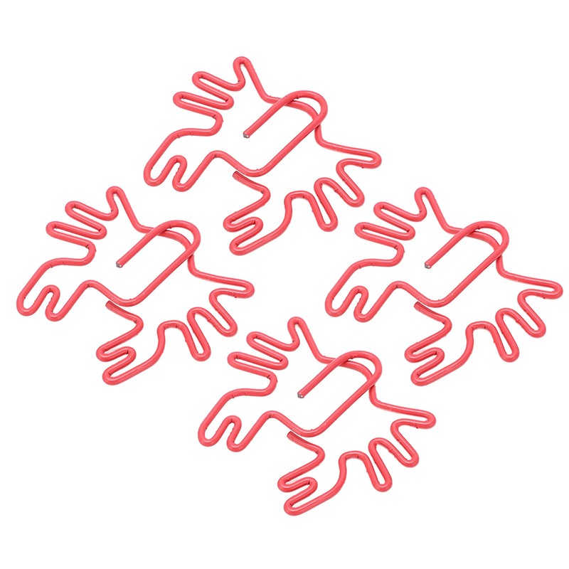 100Pcs Kids Paper Clips Crab Style Metal Exquisite Color Wide