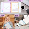 10Pcs/2 Set 5 Tab Dividers Clear Plastic Binder Dividers with