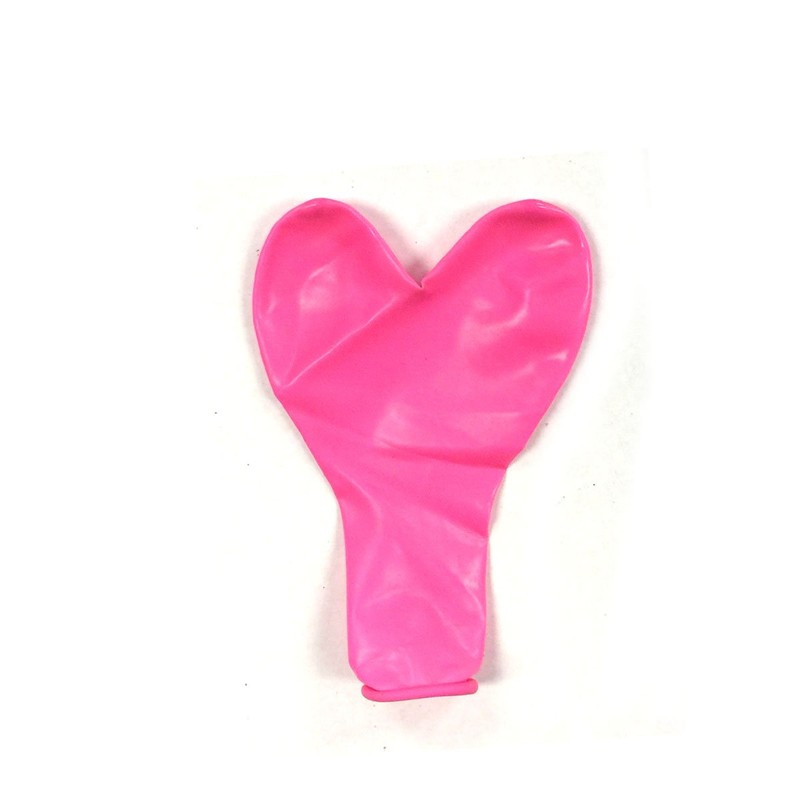 Allydrew 7 Inch Heart Shaped Metallic Latex Balloons (10 pack),