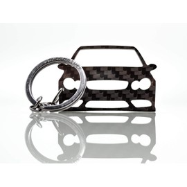 BlackStuff Carbon Fibre Keyring Compatible with C Class CLK Class C209 A209 2002-2009 BS-764, black