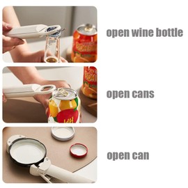 Seinohome Jar Opener, Seinohome Multifunctional Retractable Bottle Opener, Adjustable Multifunctional Can Opener Jar Lid Gripper, Jar Openers for Seniors (Black)