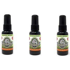 BluntPower (Sandalwood, 3 Pack) Concentrated Air Freshener - Premium Oil Based Air Freshener Spray For Home and Car - Long-Lasting Bathroom Spray, Car Freshener, & Odor Eliminator Spray