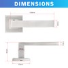 Probrico Passage Door Handles Satin Nickel Handles Lever On Square
