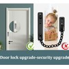 Door Lock,Home Security Door Latch Device,Childproof Door Security Lock Defender