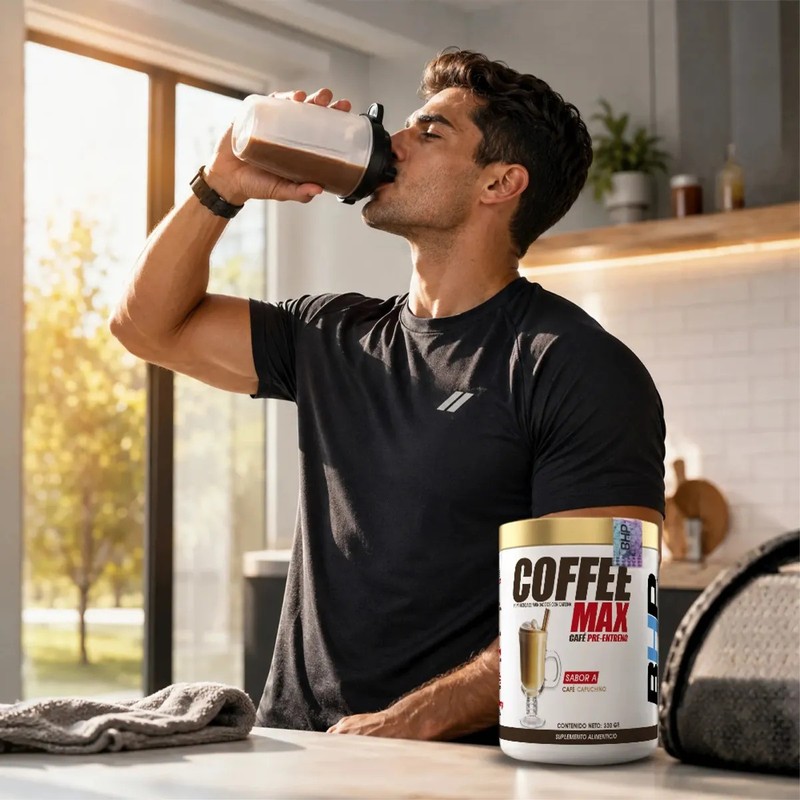 Bhp Coffee Max Cafe Pre-entreno 30 Serv Sabor Cappuccino