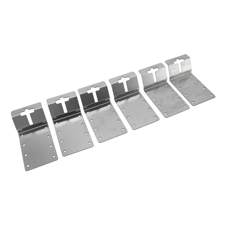6PCS T Post Bracket 3 Inch Heavy Duty Carbon Steel