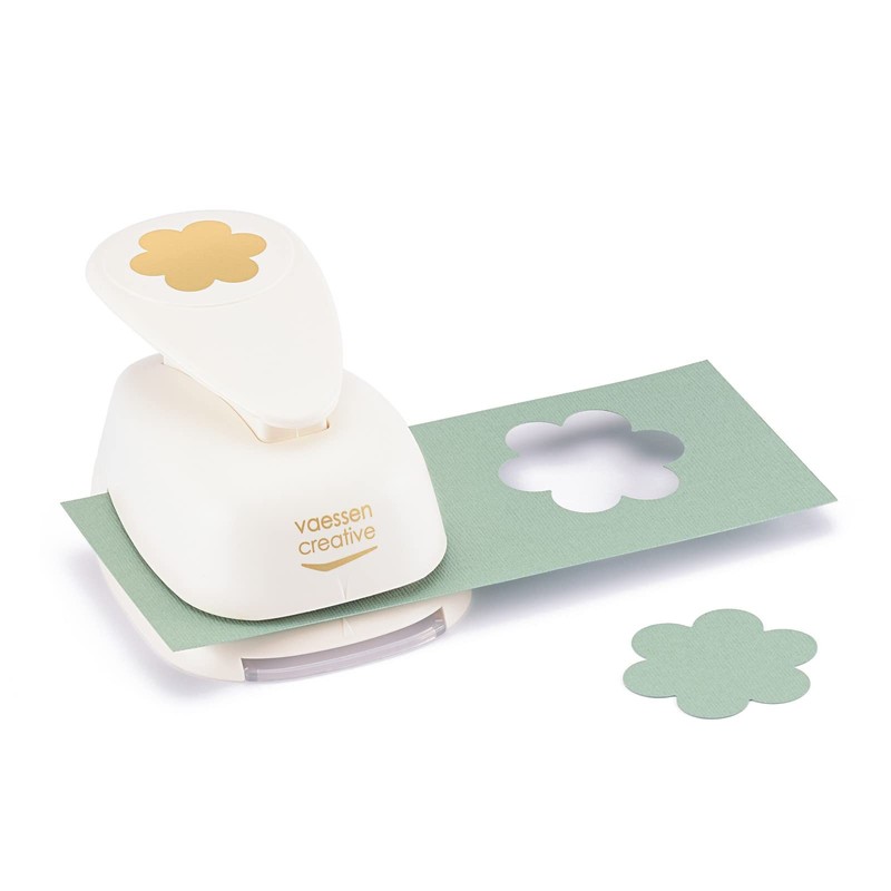 Vaessen Creative Craft Paper Punch Flower Motive Puncher, Multi-Colour, 50