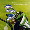 TOHMLAPE GOLF 10pcs UK Flag Patterned Neoprene Golf Club Wedge