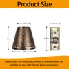 Small Lamp Shades Set of 2 Clip On Bulb, Barrel