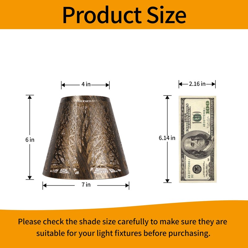 Small Lamp Shades Set of 2 Clip On Bulb, Barrel