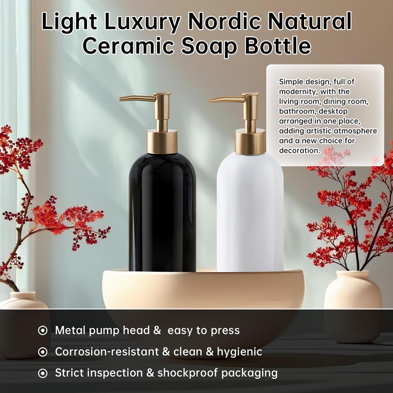 Gold Refillable Dish Soap Dispenser for Kitchen Sink,Hand Soap Dispenser