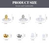 7 Styles Silicone Earring Backs Replacements for Studs/Droopy Ears/Heavy Earring,550Pcs