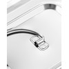 QWORK Medical Stainless Steel Instrument Tray Organizer Holder with Lid