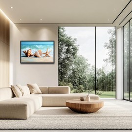 Lovira Beach Large Wall Art Starfish Shell Ocean Coastal Beachy Canvas Wall Decor Pictures Prints Painting Framed Modern Artwork for Living Room Bedroom Bathroom Office 24"x36"