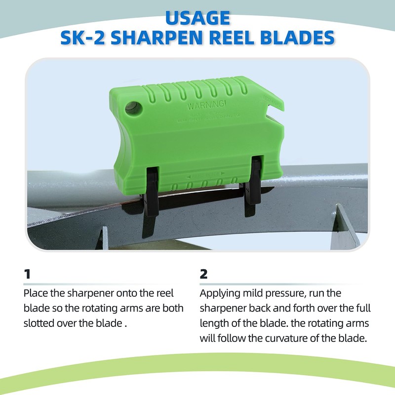 Ximoon Reel Mower Blade Sharpener Kit - Green