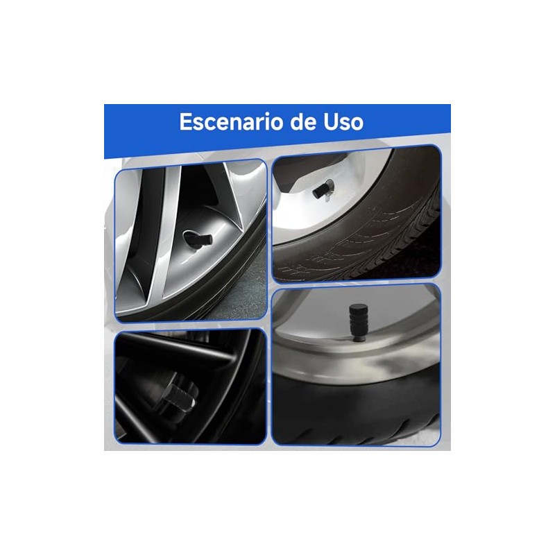AURAROSE 30Pzs Tapones para Llantas con Anillo de Sellado, Aluminio
