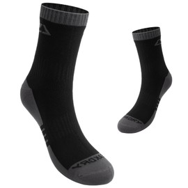 LEAKDRY Waterproof Socks,3 Layer Thermal,Windproof,Breathable,Hiking,Outdoor Activity,Unisex (US, Alpha, Medium, Regular, Regular, Black Gray 2)