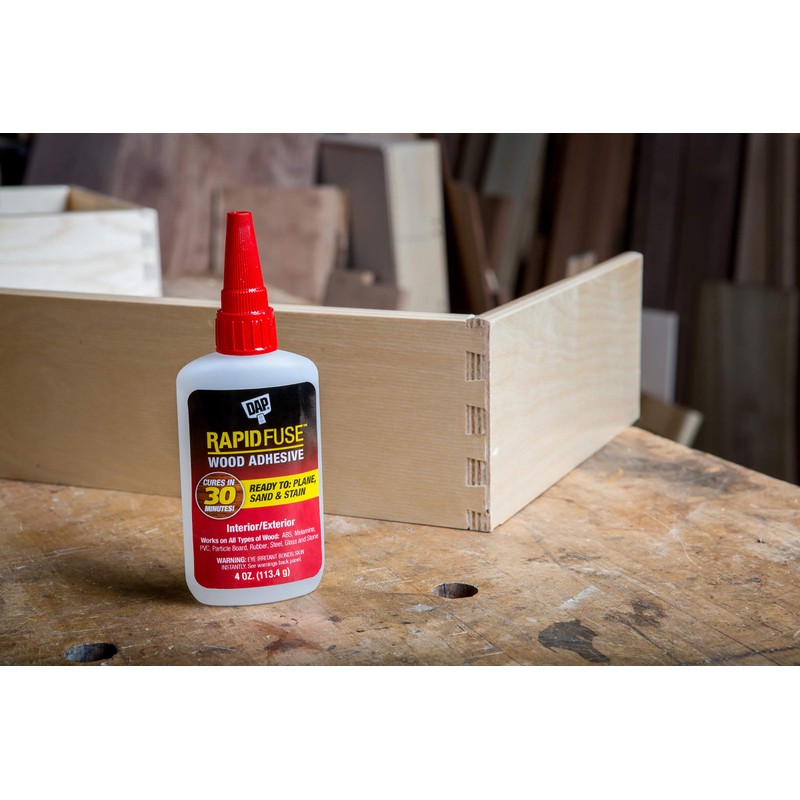 DAP 00157 4 oz Rapid Fuse Fast Curing Wood Adhesive