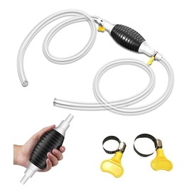 Bomba de Succión de Líquido Multifunción, Bomba de Transferencia de Combustible Manual Portátil para Automóvil con Manguera Sifón de 2M,para Aceite Combustible Diesel Fluido Pecera (2M)