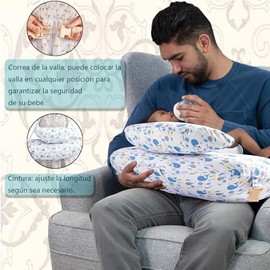 Almohada de Lactancia Cojín Posicionador Suave - Almohada para Lactancia, Cojín Lactancia, Ergonómica, Alivia el Dolor de Brazos y Lumbar Durante la  