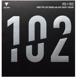 Victas (VICTAS) Table Tennis Rubber VO>102 High Energy Tension Surface Soft Red/Black 020222