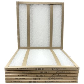 20x20x1 Glasfloss Fiberglass Air Filter, Double Strut, GDS Series, Made in USA, Actual Size: 19 5/8 x 19 5/8 x 3/4 (Box of 6)