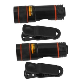 KOMBIUDA 2pcs Telephoto Lens for Smartphones Macro Lens for Concert and Travel Photography Lightweight Material High-Resolution Image Quality Easy to Use