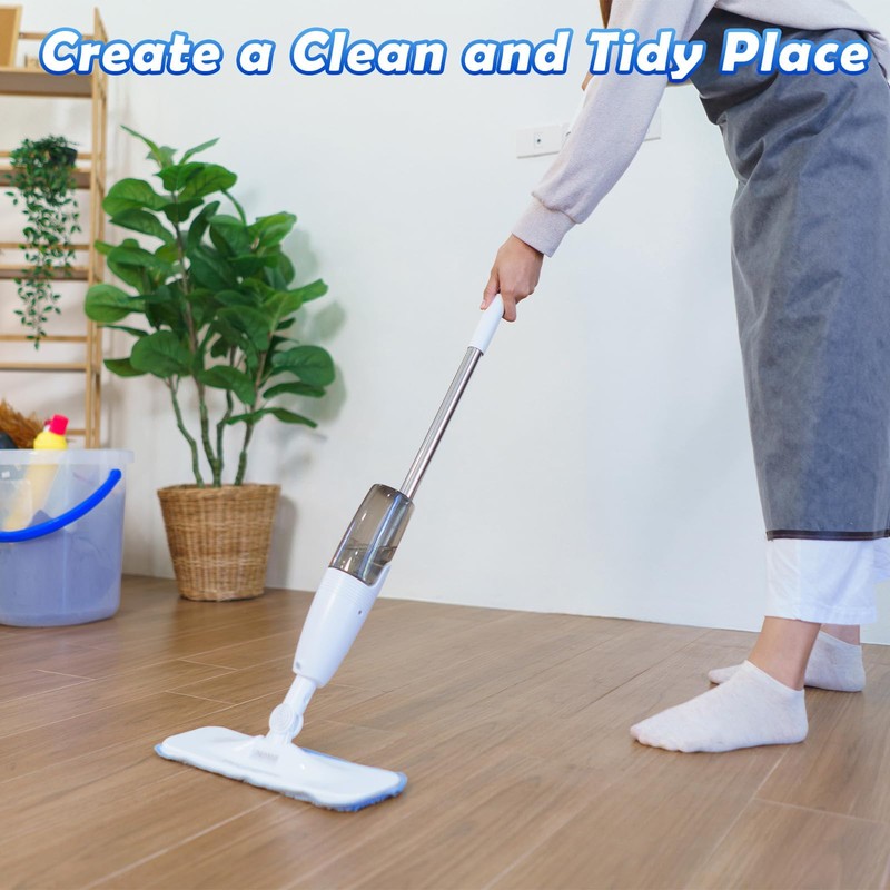 6 Pack Microfiber Cleaning Pads for Mop Hardwood Floor Cleaner