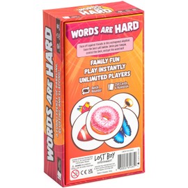 Lost Boy Entertainment Words are Hard - Party Games - Family Card Games - for Kids 8 and up - for Adults - Family Game Night - Travel Game - Laugh Out Loud