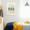 NQDWX Little Man Cave Banner Boys Room Wall Decor,Canvas Hanging