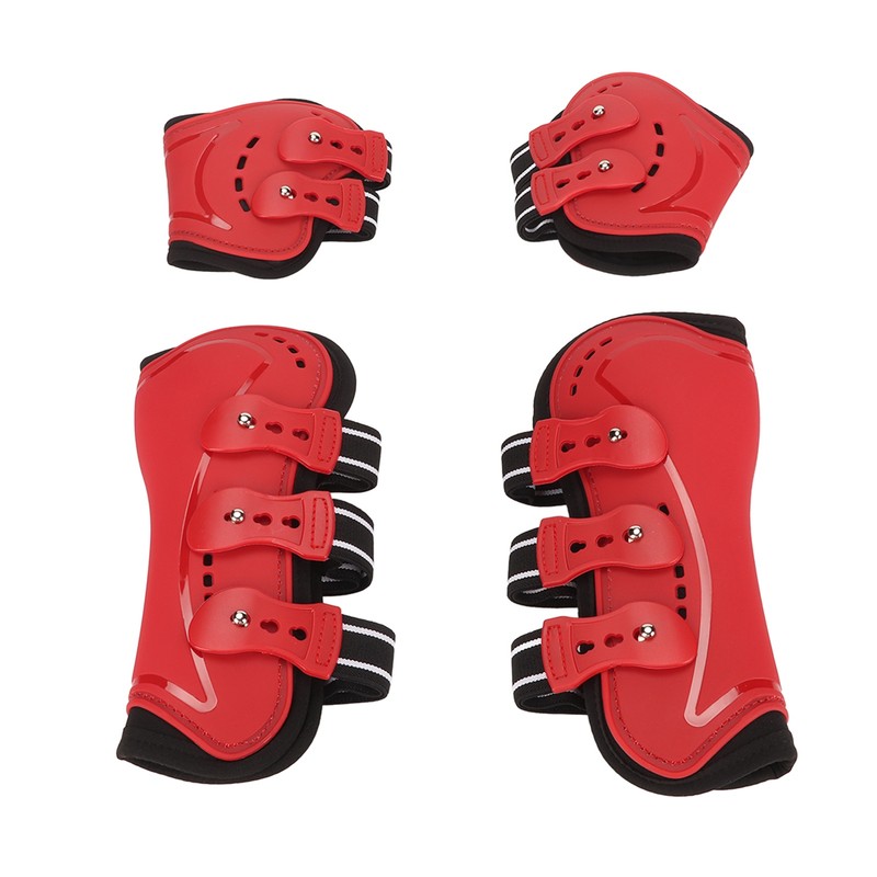 Horse Front Hind Leg Boots Breathable Impact Resistant Open Front