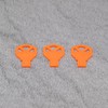 ULEIVA 3 Pcs Replacement Keys Orange Compatible with USM Haller