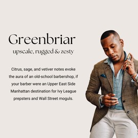 Caswell-Massey Greenbriar Cologne Discovery, A Classic and Zesty Scent with Citrus, Sage & Rugged Velvety Notes, Sample Size Vial, 0.25 Fl Oz