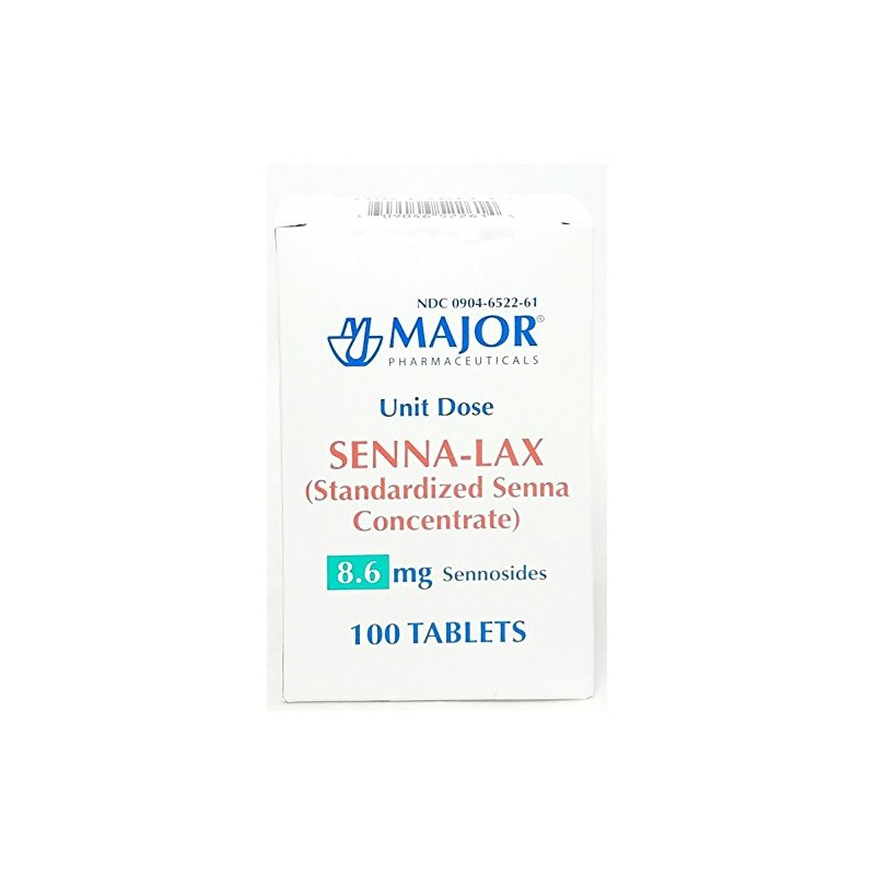 Major Senna-Lax 8.6 mg Sennosides, 100 Tablets Per Box