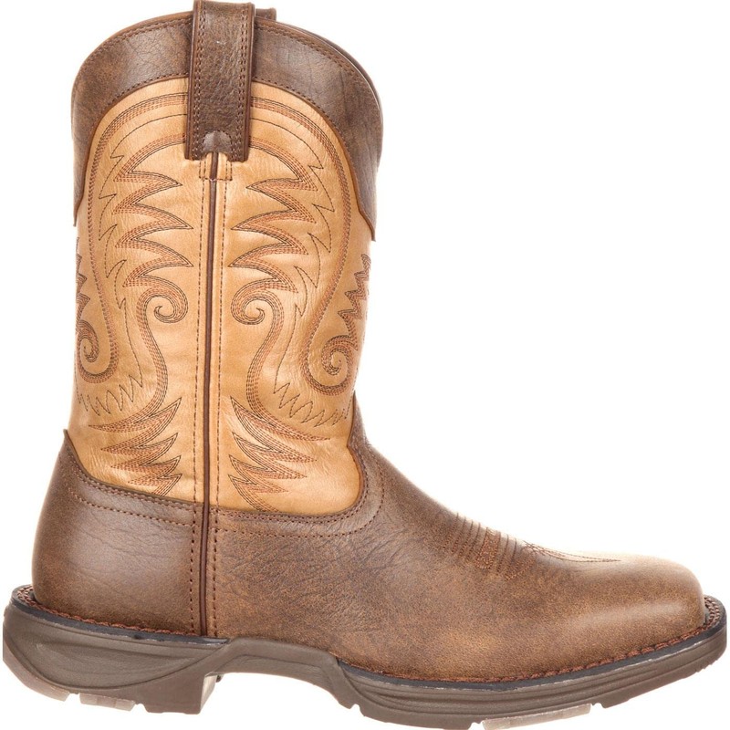 Durango Men's Ultralite Western Boot, Vintage Brown, 11 Wide