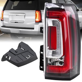 SHINEHOME LED Tail Light Assembly Compatible With 2015 2016 2017 2018 2019 2020 GMC Yukon XL Tail Lights Left Driver Side Rear Taillight Assembly With Bulb Replaces 84536242 23380459 GM2800268