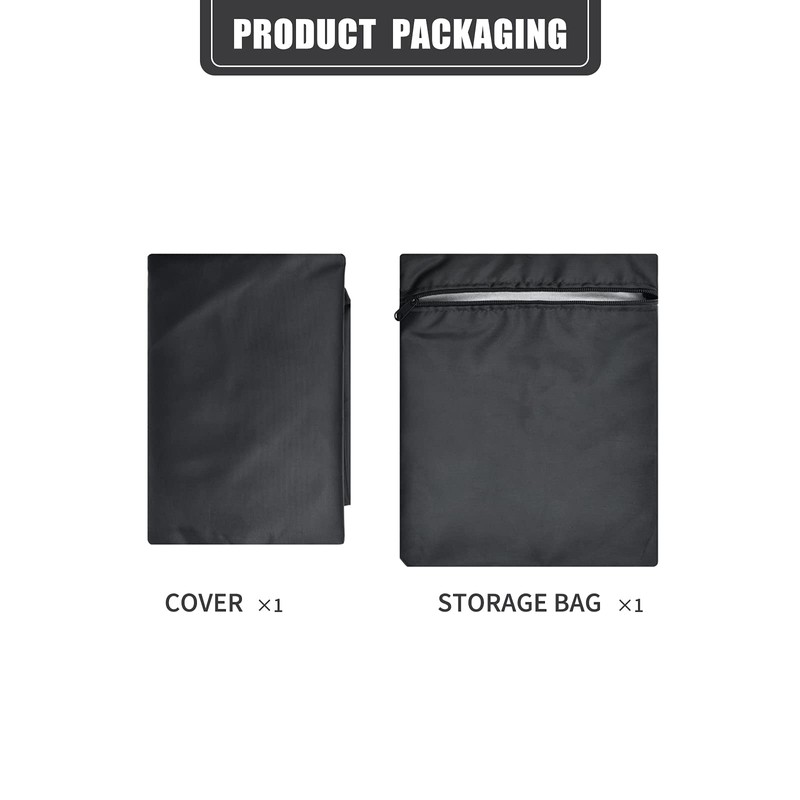 Fenghome Fire Pit Cover Rectangular, Waterproof Windproof Gas Fire Pit