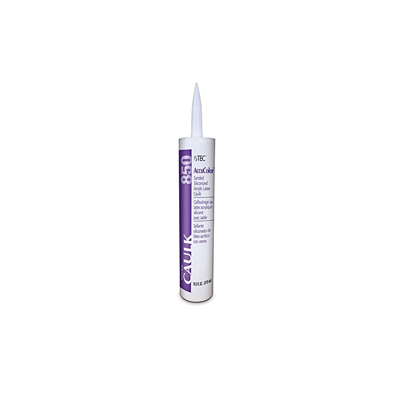 TEC AccuColor - Siliconized Sanded Acrylic Caulk - Fast-Drying and