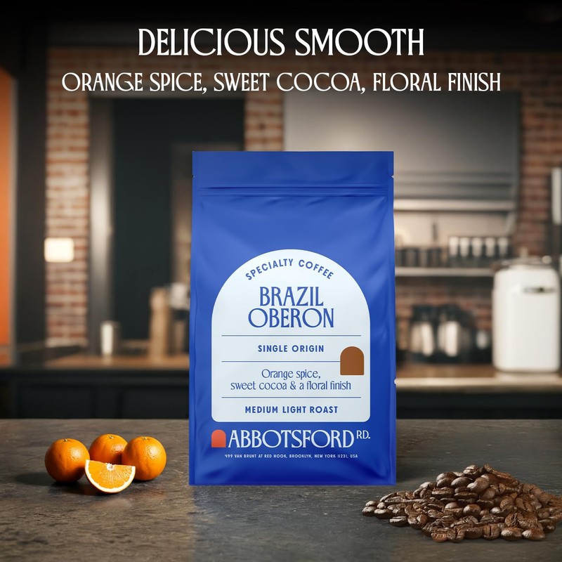 Brazil Oberon Coffee Whole Bean, Specialty, Medium Light Coffee Beans