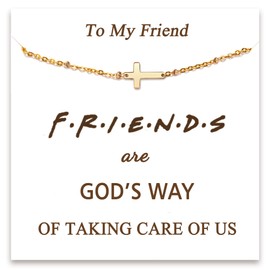 Tarsus Best Friend Bracelet Christian Gifts for Women, Religious Friendship Gifts Cross Bracelet Christmas Gifts for Best Friend Birthday Gifts