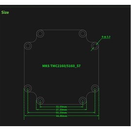 HOCENWAY High Torque Super Silent MKS TMC2160_57 V2.0 Nema23 Stepper Motor Driver Board TMC2160 Stepping Controller PCBA Module 4.78A for 3D Printer CNC Machine