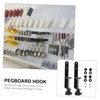 FELTECHELECTR 1 Set Perfboard Mounting Clips Pegboards Shelving Hooks Retainer