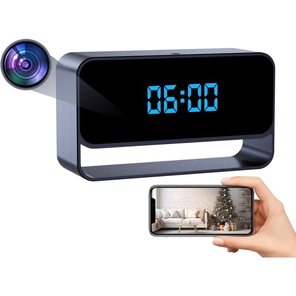 Unbranded 1080P HD Alarm Clock C amera Aluminum Alloy Home
