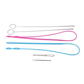 Kit de Bucle de Costura de 6 Uds, Juego de Enhebrador con Cordón de Enhebrador, Enhebrador de Cordón Flexible, Gancho Giratorio de Bucle