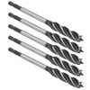 5Pcs Woodworking Drill Bit Metal Hole Saw Auger Bit 4‑Fulte