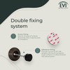 EVI Hardware | Adhesive Door Stop | Wall Mounting |